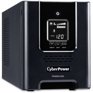 CyberPower PR3000LCDSL Mini-Tower UPS, UL Rated, Multi-function LCD panel, 6 NEMA 5-20R, 1 NEMA L5-30R